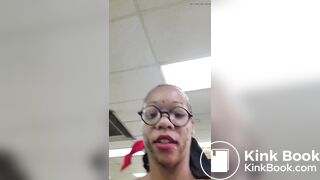 ebony public pants poop and smear