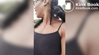 ebony public pants poop and smear