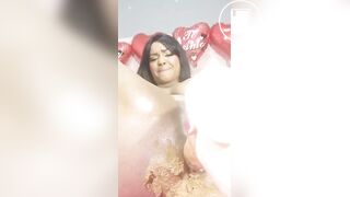 cute latina hug dildo deep anal destroy scat part 2