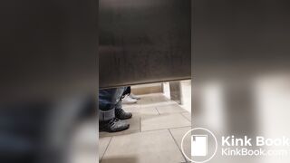 Woman has diarrhea in the mall