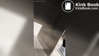 Woman has diarrhea in the mall