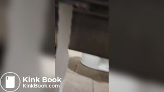 Woman has diarrhea in the mall