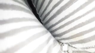 Shitting and pissing her pants in bed