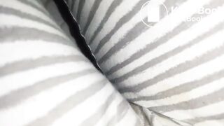Shitting and pissing her pants in bed