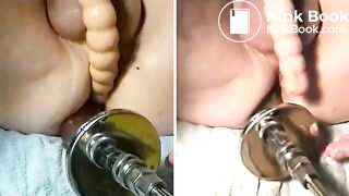 Dildo Machine Scat Fucking Again!