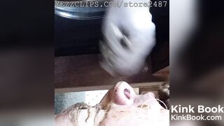 She fed him huge pile of shit