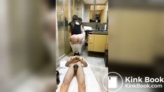 Chinese femdom scat 108 做女神的痰盂和马桶