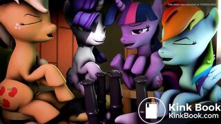 hot mlp group scat video