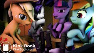 hot mlp group scat video