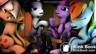 hot mlp group scat video