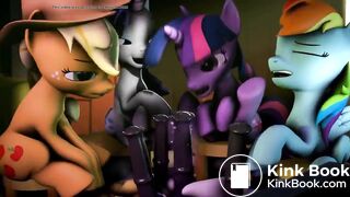hot mlp group scat video