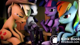 hot mlp group scat video