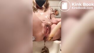Dildo shit and piss (no sound)
