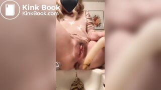 Dildo shit and piss (no sound)