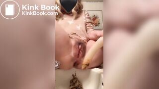 Dildo shit and piss (no sound)