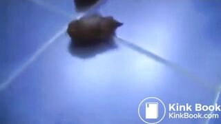 Sexy Girl Shits All Over Her Ass and Floor