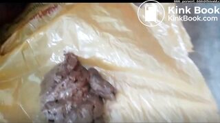 fat black woman eating her shit