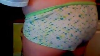 Shy girl panty poop - video 2