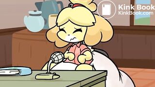 Isabelle Messes Her Diaper