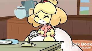 Isabelle Messes Her Diaper