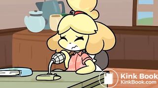Isabelle Messes Her Diaper