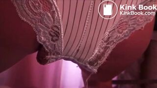 Shitting in white lace panties - video 2