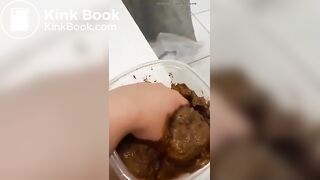 White bbw scat smear - video 2