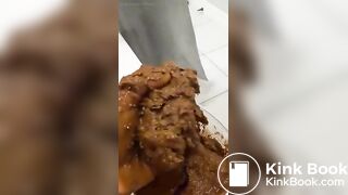 White bbw scat smear - video 2