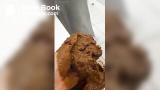 White bbw scat smear - video 2