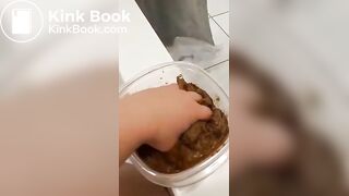 White bbw scat smear - video 2