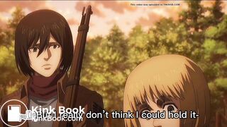Mikasa can’t hold it and shits herself - video 2
