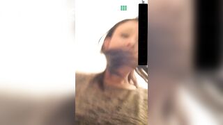 Sexy Brunette Leaves a nice pile in her toilet bowl