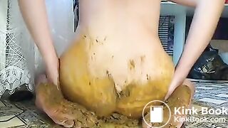 Hard scat masturbation