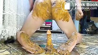 Hard scat masturbation