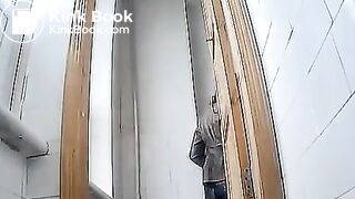 Voyeur toilet pooping - video 2