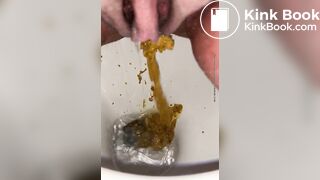 Sloppy shit in toilet