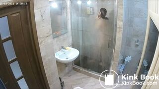 Woman pooping in Toilet 164