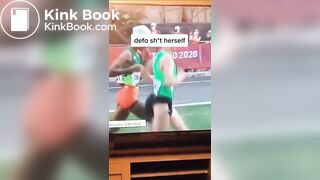 Panty Poop while running