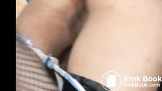 Blonde shits and smears on bed