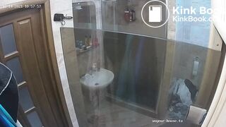 Woman pooping in Toilet 198