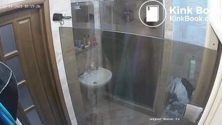 Woman pooping in Toilet 198