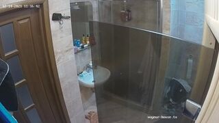 Woman pooping in Toilet 197