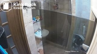 Woman pooping in Toilet 197