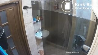 Woman pooping in Toilet 197