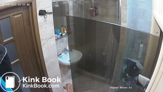Woman pooping in Toilet 197