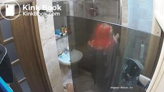 Woman pooping in Toilet 197