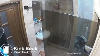 Woman pooping in Toilet 197