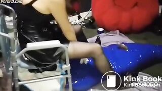 Chinese Scat - Mistress uses toilet slave, ... him