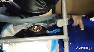 Chinese Scat - Mistress uses toilet slave, ... him