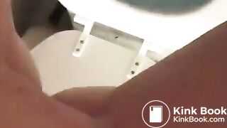 Self filming her poop at home
